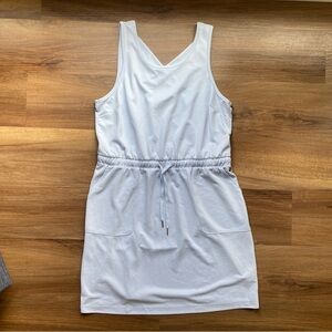 Calia by Carrie Underwood Sandwash Waist Tie Dress Halogen Blue Womens Large NWT